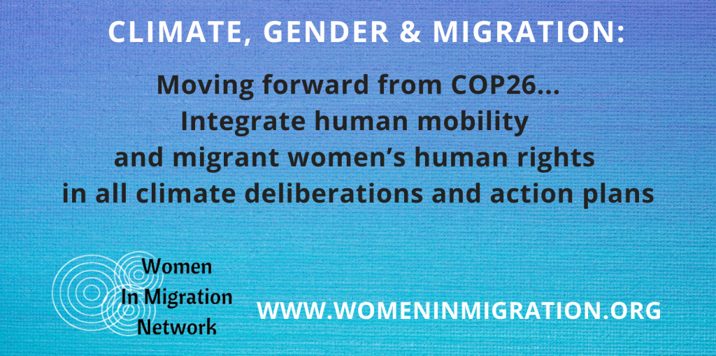 WIMN calls for human mobility, migrant women’s human rights in climate deliberations and action plans